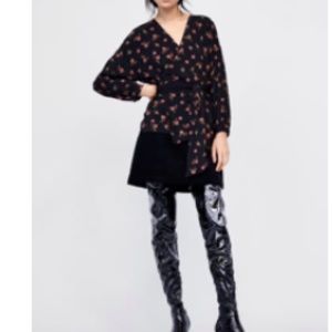 Zara Wrap Floral Top